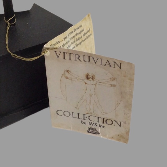 NEW VITRUVIAN Collection Peace Sign Handmade Bronze Sculpture on Base, Date 2005 - Picture 12 of 12